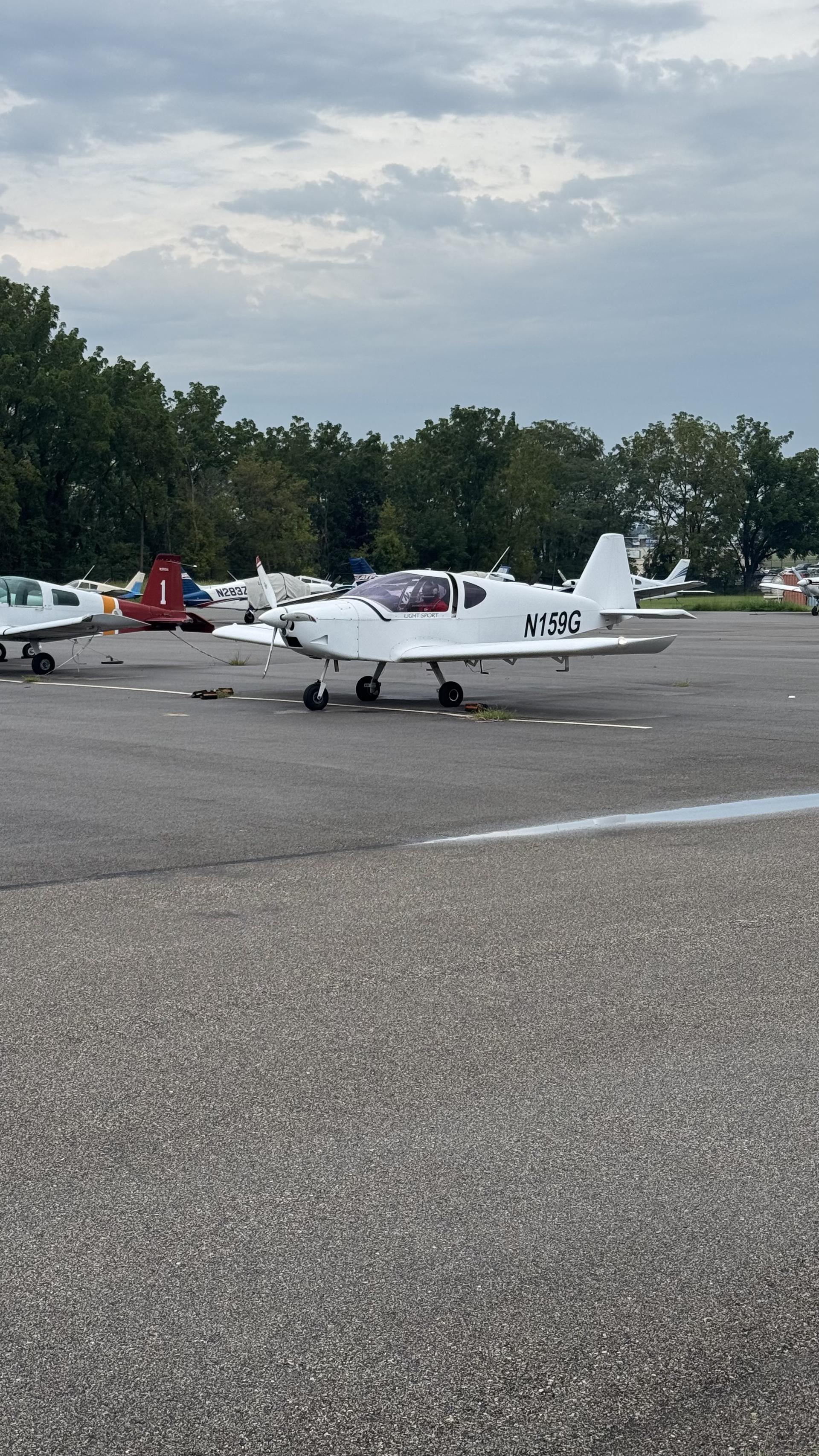 Merlin Flight Training’s Direct Fly Alto N159G on the airport ramp