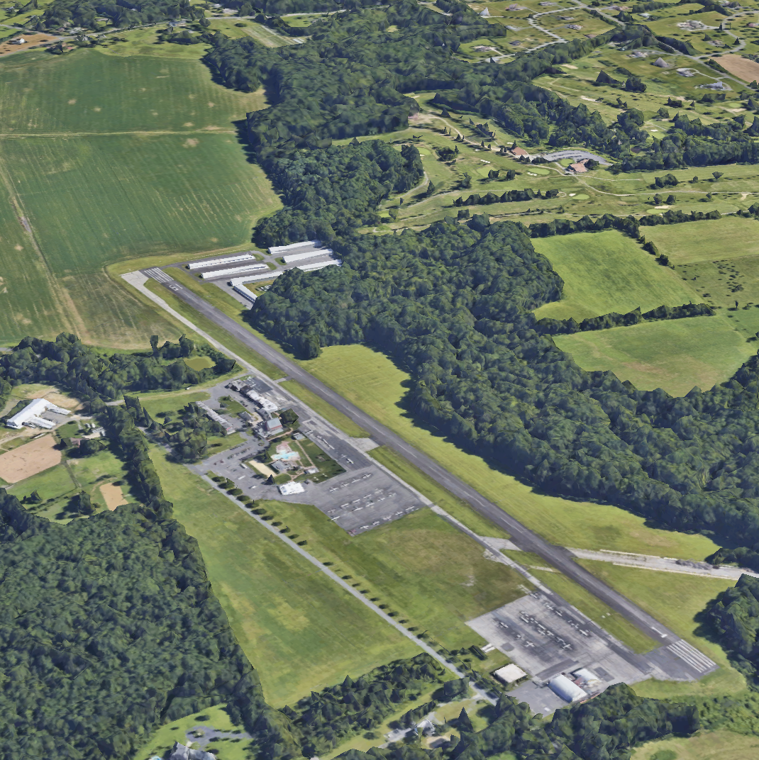 Flying W Airport — a scenic departure point